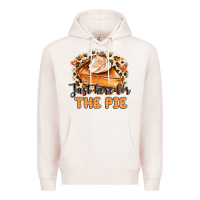 Pale Pink Just Here For The Pie Premium Hoodie - MaliasSmallBusiness