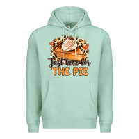 Seafoam Just Here For The Pie Premium Hoodie - MaliasSmallBusiness