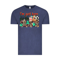 Vintage Denim i'm just here for the snacks soccer Vintage Tee - Zillion Design Studio