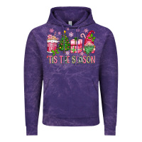 Cloud Purple pink christmas 'tis the season gnome Vintage Hoodie - Zillion Design Studio