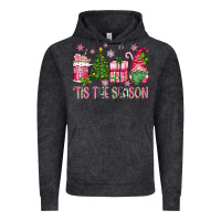 Vintage Black pink christmas 'tis the season gnome Vintage Hoodie - Zillion Design Studio