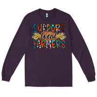 Plum support local farmers Long Sleeve Tee - RacoonDesign