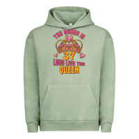 Pigment Oil Green the queen is 37 long live the queen kopya Urban Hoodie - Jasminsmagicworld