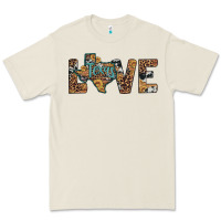 Bone love texas map sunflower leopard cowhide Premium Tee - Artiststas