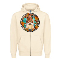 Sandshell fall gnomes round earrings Zipper Hoodie - Artiststas