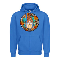 True Royal fall gnomes round earrings Zipper Hoodie - Artiststas