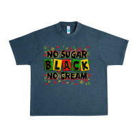 Midnight Navy no sugar no cream black Urban Heavy Tee - Zillion Design Studio