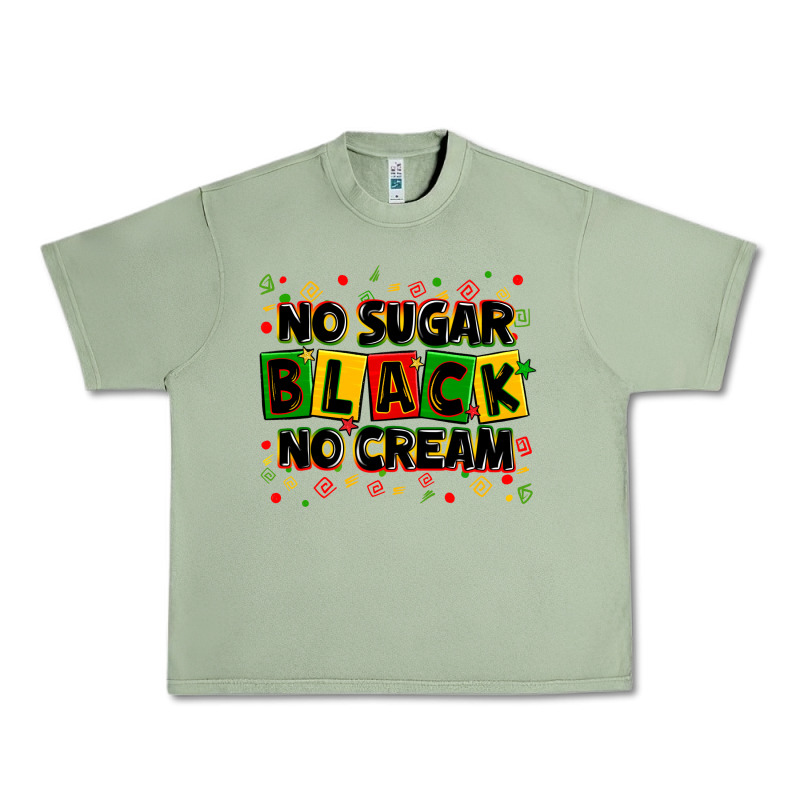 No Sugar No Cream Black Urban Heavy Tee by Zillion Design Studio | Teevron