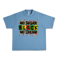 Pebble Blue no sugar no cream black Urban Heavy Tee - Zillion Design Studio