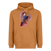 Meerkat Flying Northern Cardinal Bird Heavyweight Hoodie - LillyAllenDesigns