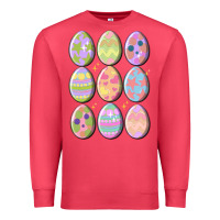 Cardinal vintage easter eggs Premium Sweatshirt - MaliasSmallBusiness