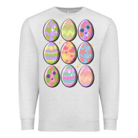 Oatmeal Heather vintage easter eggs Premium Sweatshirt - MaliasSmallBusiness