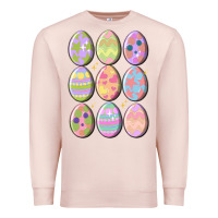Pale Pink vintage easter eggs Premium Sweatshirt - MaliasSmallBusiness