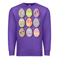 Purple vintage easter eggs Premium Sweatshirt - MaliasSmallBusiness