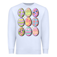 White vintage easter eggs Premium Sweatshirt - MaliasSmallBusiness