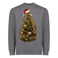 Storm Skeleton merry christmas tree Heavyweight Sweatshirt - RanaPortraitStore