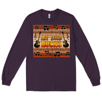 Plum my dad rocks Long Sleeve Tee - HRA Design Shop