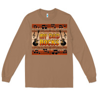 Toasted Coconut my dad rocks Long Sleeve Tee - HRA Design Shop