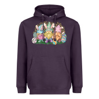 Plum Easter Day gnomes Heavyweight Hoodie - NancyCooperArtShop