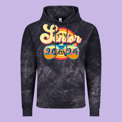 Senior 2024 Vintage Hoodie Designed By Jahusdesignshop