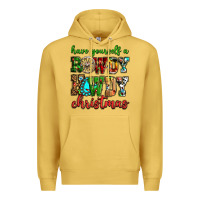Antique Gold Have yourself a rowdy howdy Christmas Premium Hoodie - NancyCooperArtShop