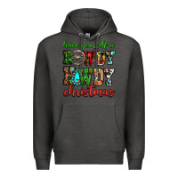 Charcoal Heather Have yourself a rowdy howdy Christmas Premium Hoodie - NancyCooperArtShop