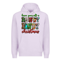 Lilac Have yourself a rowdy howdy Christmas Premium Hoodie - NancyCooperArtShop