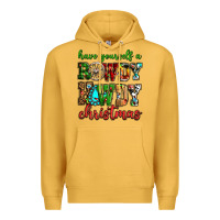 Mustard Have yourself a rowdy howdy Christmas Premium Hoodie - NancyCooperArtShop