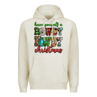 Oatmeal Heather Have yourself a rowdy howdy Christmas Premium Hoodie - NancyCooperArtShop