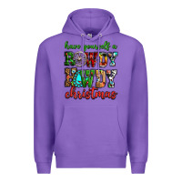 Purple Have yourself a rowdy howdy Christmas Premium Hoodie - NancyCooperArtShop