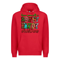 Red Have yourself a rowdy howdy Christmas Premium Hoodie - NancyCooperArtShop
