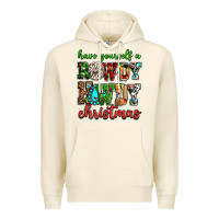 Sandshell Have yourself a rowdy howdy Christmas Premium Hoodie - NancyCooperArtShop