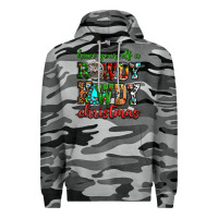 Slate Camo Have yourself a rowdy howdy Christmas Premium Hoodie - NancyCooperArtShop