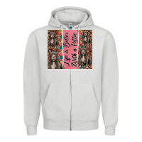 Dove Grey life is better with a pittie Zipper Hoodie - JahusDesignShop