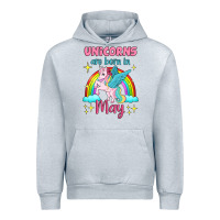 Heather Grey unicorns are born in may Urban Hoodie - Jasminsmagicworld