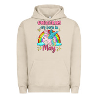 Pigment French Oak unicorns are born in may Urban Hoodie - Jasminsmagicworld