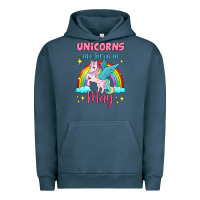 Pigment Midnight Navy unicorns are born in may Urban Hoodie - Jasminsmagicworld