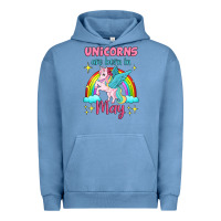 Pigment Pebble Blue unicorns are born in may Urban Hoodie - Jasminsmagicworld