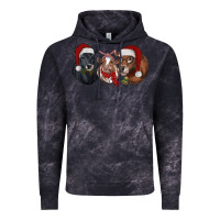 Cloud Black Christmas Cows Vintage Hoodie - RanaPortraitStore