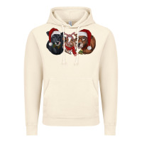Vintage Artic Christmas Cows Vintage Hoodie - RanaPortraitStore