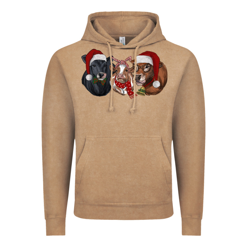 Christmas Cows Vintage Hoodie by RanaPortraitStore | Teevron