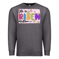 Charcoal Heather checkered risen Premium Sweatshirt - MaliasSmallBusiness