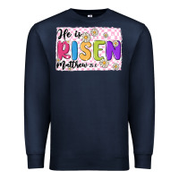 Navy checkered risen Premium Sweatshirt - MaliasSmallBusiness