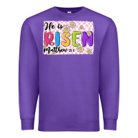 Purple checkered risen Premium Sweatshirt - MaliasSmallBusiness
