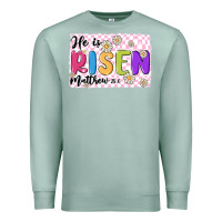 Seafoam checkered risen Premium Sweatshirt - MaliasSmallBusiness