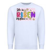 White checkered risen Premium Sweatshirt - MaliasSmallBusiness