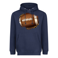 Navy leopard american football patch Heavyweight Hoodie - Jasminsmagicworld