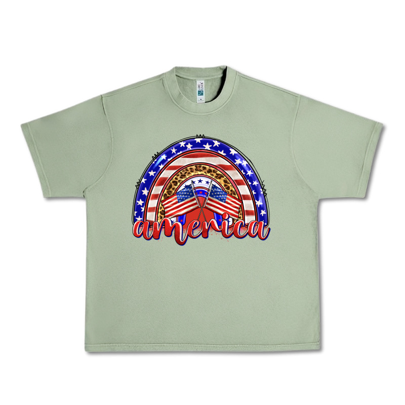 America Rainbow Urban Heavy Tee by BarkalooDesign | Teevron