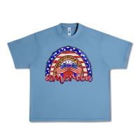 Pebble Blue america rainbow Urban Heavy Tee - BarkalooDesign