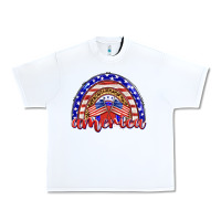 White america rainbow Urban Heavy Tee - BarkalooDesign